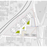 KC Hospital Draft Design: complex with 4 units in a row